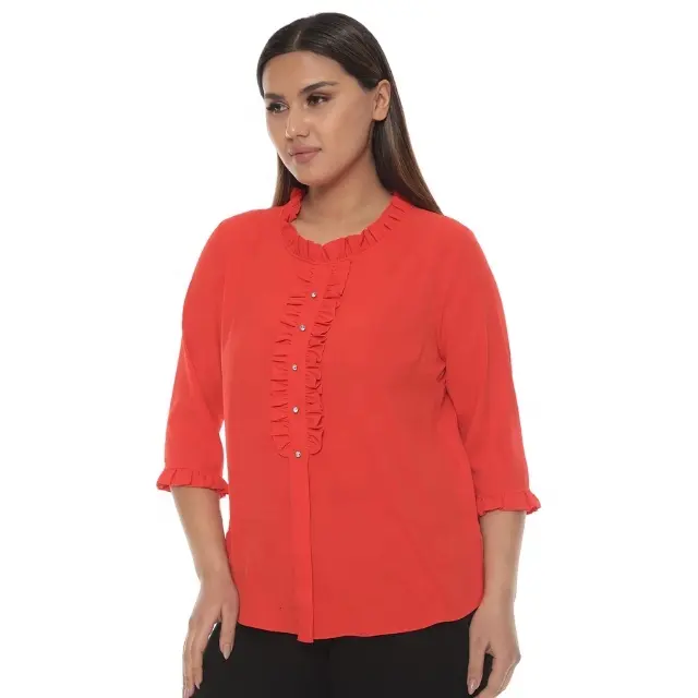 Blusa informal para mujer, ropa de talla grande, blusa de alta calidad, diseño moderno, Tops elegantes para mujer 2023