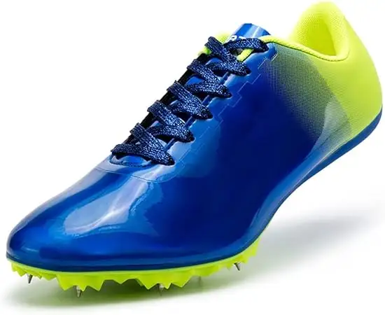 Entrenamiento profesional personalizado PU cuero sintético botas antideslizantes Atlético pista y campo uñas zapatillas correr Spikes zapatos