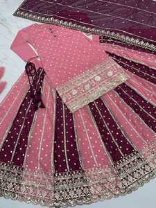 Launching <strong>New</strong> Designer Look Top <strong>Lehenga</strong> and Dupatta Set Party Wear Dress Ladies Wear <strong>Lehenga</strong> Faux Georgette Fabric Wedding Wear
