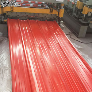 加纳不同类型的铝锌涂层预涂漆镀锌0.7毫米厚波纹屋顶板