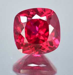 Redleaf Gems Synthetic Cushion Cut Gemstone <strong>Red</strong> Lab Grown Ruby With GRC Certificate Ruby Material <strong>Red</strong> Color for Jewelry Making - Product Image 1