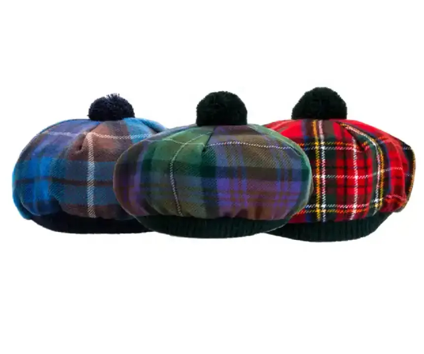 TOP CLASSE Balmoral chapéu Para Scottish Wear Hat Novo Design Scottish Cap Preço de Atacado Scotland Glengarry nice cap