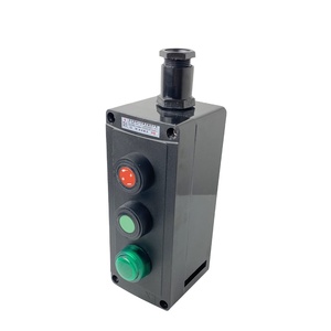 Scatola interruttori a pulsante EX 3P antideflagrante scatola nera di controllo in plastica di ingegneria spia di arresto di emergenza 1NO 1NC - Product Image 1