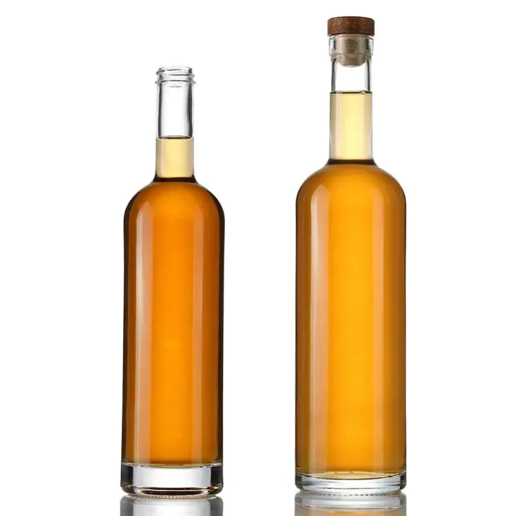 750 ml Vodka Brandy Whisky Licor Botella de vidrio espirituoso