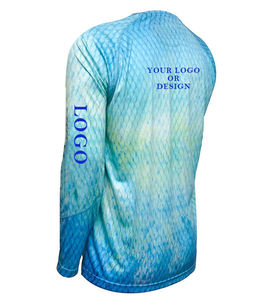 Oem Vòng cổ cá mú vui câu cá Áo sơ mi thăng hoa New Bass câu cá Áo sơ mi cho nam giới Slim Fit Câu Cá t Áo sơ mi - Product Image 4