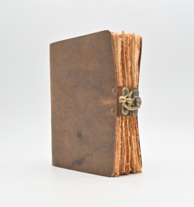 Diario de cuero genuino Cuaderno Diario Cuero marrón Bloqueo lateral Diario de cuero Cuaderno Diario Bound Notepade Diario - Product Image 3