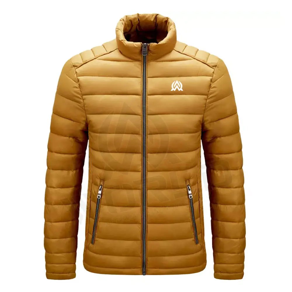 OEM kış ceket erkek parlak kabarcık kirpi yastıklı aşağı ceket Unisex için özel rüzgarlık ceket