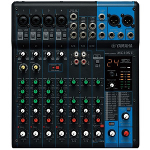 USB arayüzü ve dahili SPX efektleri ile orijinal Yamaha MG10XU 10 kanallı kompakt ses mikseri - Product Image 3