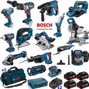 出荷準備完了-BosChs_20V 6.0-Ah Liイオンコードレス15ピースコンボキットツール - Product Image 1