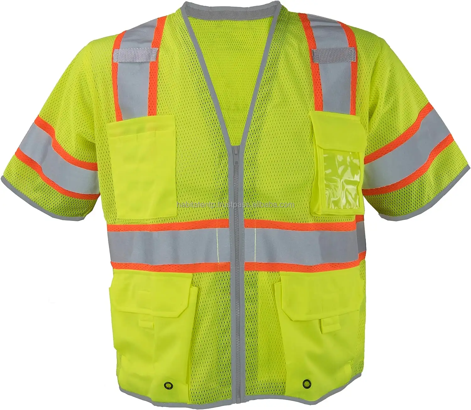 Özelleştirilmiş güvenlik çoklu boyutları OEM iş giysisi ekip inşaat Hi Vis giyim yansıtıcı güvenlik