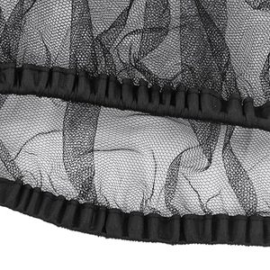 Parasole per passeggino universale e zanzariera 2-in-1 copertura per passeggino protezione UV con cerniera a 2 vie (nero) rete parasole per bambino - Product Image 4
