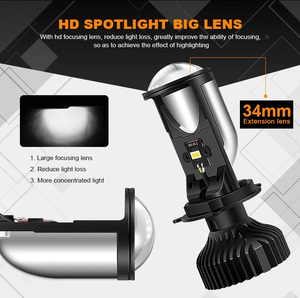 Auto Lighting System for Toyota 2022 H4 Y6 <strong>LED</strong> Bulbs High Low Beam Projector Lens 80W 15000lm <strong>LED</strong> Headlight Auto Kit 12V-24V - Product Image 6