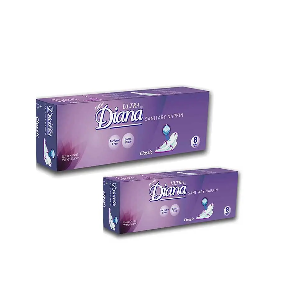 Sekali pakai baru Ultra Diana Air aktif & kering bantalan sanitasi lembut dengan harga grosir pembalut wanita bantalan