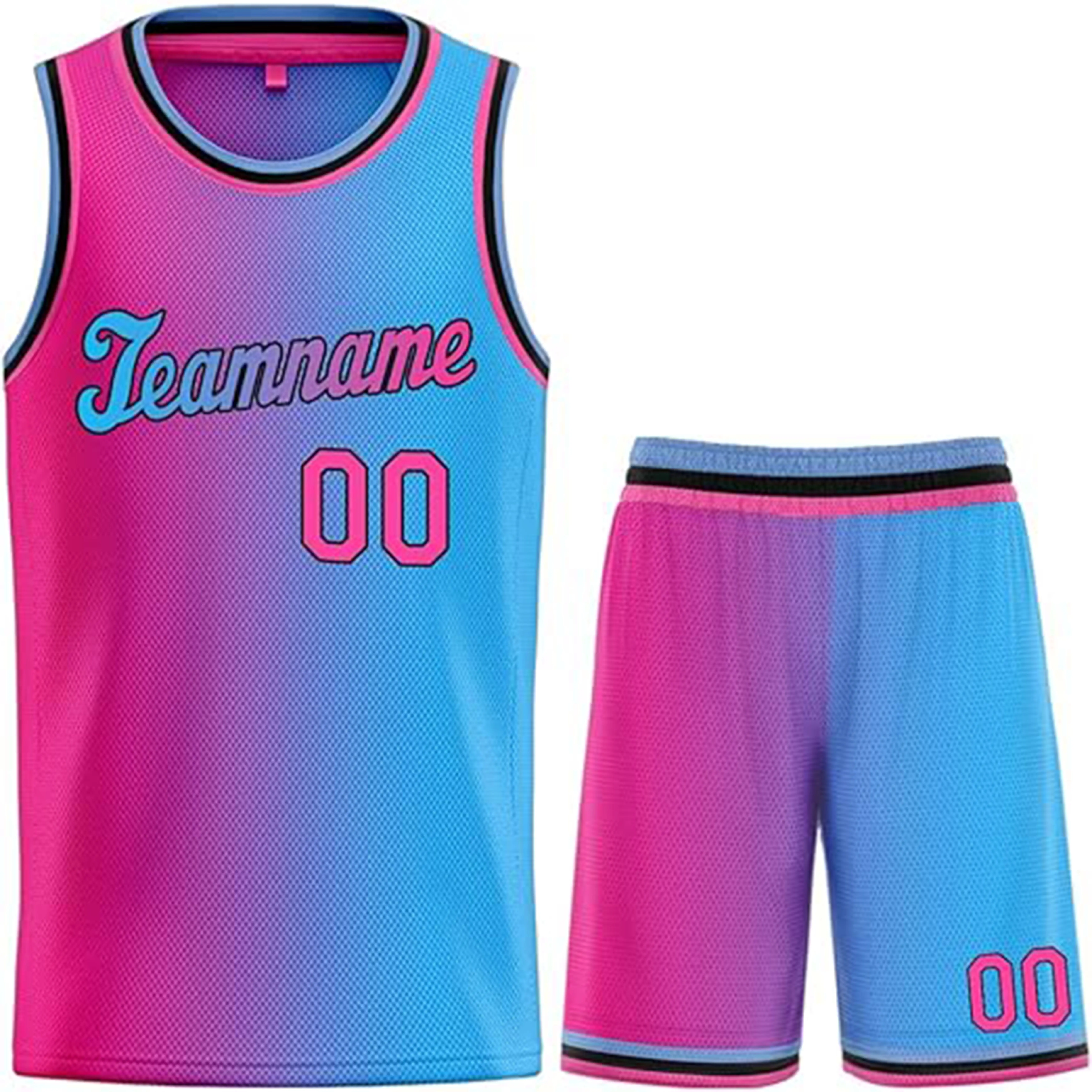 Stampa design personalizzato pantaloncini da basket set uniforme da uomo e donna allenamento stampa a sublimazione maglie da basket