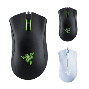 Razer Deathadder Essential6400DPIオプティカルUsbサイレントRGBラップトップPcマウス人間工学に基づいたゲーマー有線コンピューターゲーミングマウス
