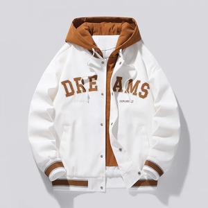 Yüksek kaliteli Varsity beyzbol üniforma ceket erkek sonbahar yeni Trendy marka tüm maç öğrenci kapüşonlu ceket artı boyutu mont kadın - Product Image 4