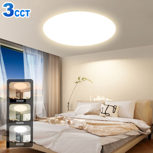 Sensor funcional sin parpadeo impermeable IP54 para dormitorio PP cuerpo delgado 18W luz de techo Led - Product Image 2