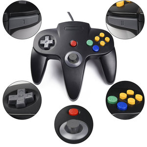 Wired <strong>N64</strong> Gamepad Joystick <strong>Controller</strong> for Original Nintend 64 Console USB <strong>Controller</strong> Gaming Joystick for Nintend <strong>N64</strong> Gamepad