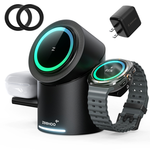 תחנת טעינה אלחוטית צילינטרניק r 3 in-1 sam-וגרסה שחורה-eu plug - Product Image 1