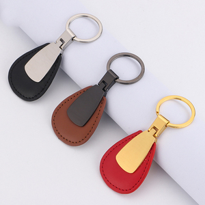 Bán Buôn Cá Nhân Thiết Kế Quà Tặng Khắc Tên Trống Keyring Móc Chìa Khóa Xe Thương Hiệu Logo Kim Loại PU Tùy Chỉnh Da Keychain - Product Image 5
