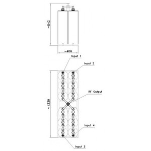 4x1.2 KW FMスターポイントコンバイナー - Product Image 1