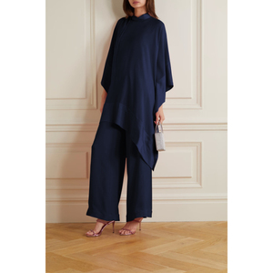 Kadınlar için iki parçalı Set Minimalist şık Flowy ve kadınsı Kaftan zahmetsiz stil için eşleşen pantolon iki parçalı kıyafet ile Set - Product Image 4