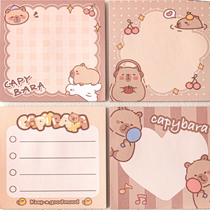 Bloc de notas personalizado OEM Kawaii Sticky Note Pad - 100 + Plantillas de diseño gratis para REGALO/Venta al por menor/Personalización de hotel (Dieline Support) Bloc de notas personalizado - Product Image 2