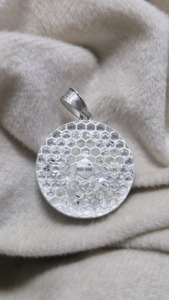 Handmade 925 Bạc hanuman Ji Mặt dây chuyền dấu hiệu xác minh, phước lành và bảo vệ - Product Image 4