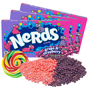 <strong>Rainbow</strong> Nerds &amp; Grape Strawberry Nerds Crunchy Candy Theater Box 141.7g Sweet Nerds Strawberry On The <strong>Go</strong> Drink Mix - 0.1 oz - Product Image 3