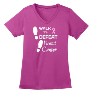 恐怖に対する卸売勇気乳がん啓発生存者と戦闘機に力を与えるためのTシャツ - Product Image 2