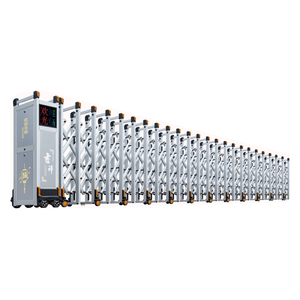 Hàng rào an ninh đường rào chắn ở saudi arabia Hợp kim nhôm có thể thu vào an toàn accordion rào cản cửa trượt - Product Image 1