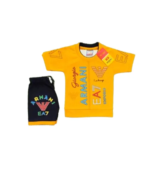 Set di abbigliamento estivo di ultima generazione t-shirt Cartoon + Shorts Boutique per bambini 2 pezzi Set di abbigliamento per ragazzi