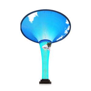 Zylinder Custom Indoor Curved Video Wand paneel Horn <span class=keywords><strong>Display</strong></span> Weiche biegbare flexible <span class=keywords><strong>LED</strong></span>-Modul-Anzeige mit Struktur