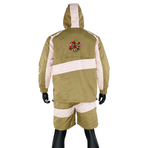 מותאם אישית windbreaker zip עד joggers ניילון מפסק רוח זיעה pant unisex ריצה חליפות ריצה יוניסקס