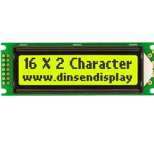 1602 modulo Display LCD monocromatico ad alta gamma resistente COB COG riflettente Mono caratteri Display per lavorare - Product Image 1