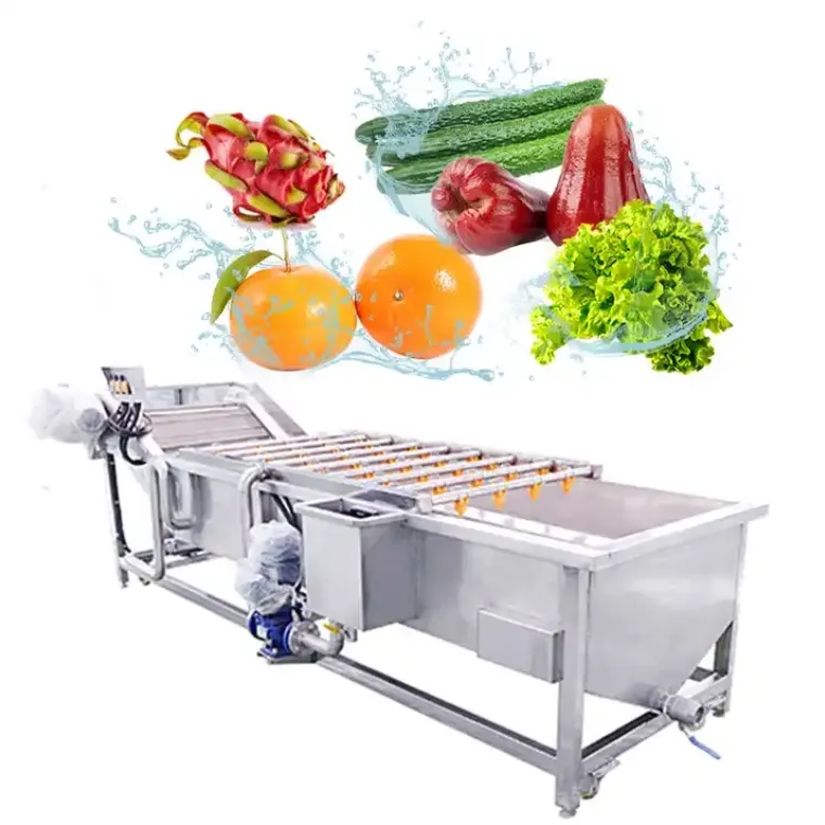 Máquina de lavar frutas, lavadora de bolhas de vegetais, máquina de lavar pequenos vegetais, lavadora de laranjas