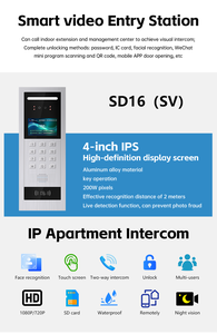 Hochwertige WiFi Video Intercom System Türklingel mit PIR Nachtsicht entsperren Snapshot Tuya Smart Home Tür sprechanlage - Product Image 3