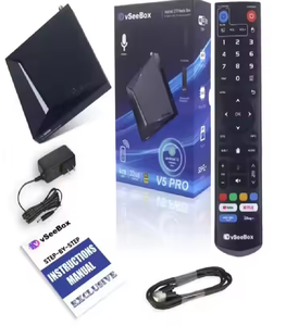 กล่อง vsee ใหม่ล่าสุด V5สื่อโปร B O x แอนดรอยด์12พร้อมรีโมท C O N T R O L sup-Ports 8K โซลูชันใหม่ - Product Image 3