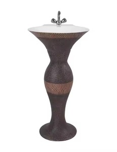 Ấn Độ Cung cấp dễ dàng để làm sạch Gốm bệ Sink - One Piece rửa lưu vực Mono khối Lavabo bồn rửa, Thiết bị vệ sinh phòng tắm sản phẩm - Product Image 5