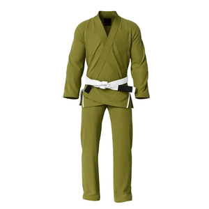 Jitsu GI BJJ GI แบบไม่มีลายใส่ได้ทั้งชายและหญิงมีคุณสมบัติยืดตรงจากแบรนด์และวัสดุที่สามารถปรับแต่งได้ - Product Image 5