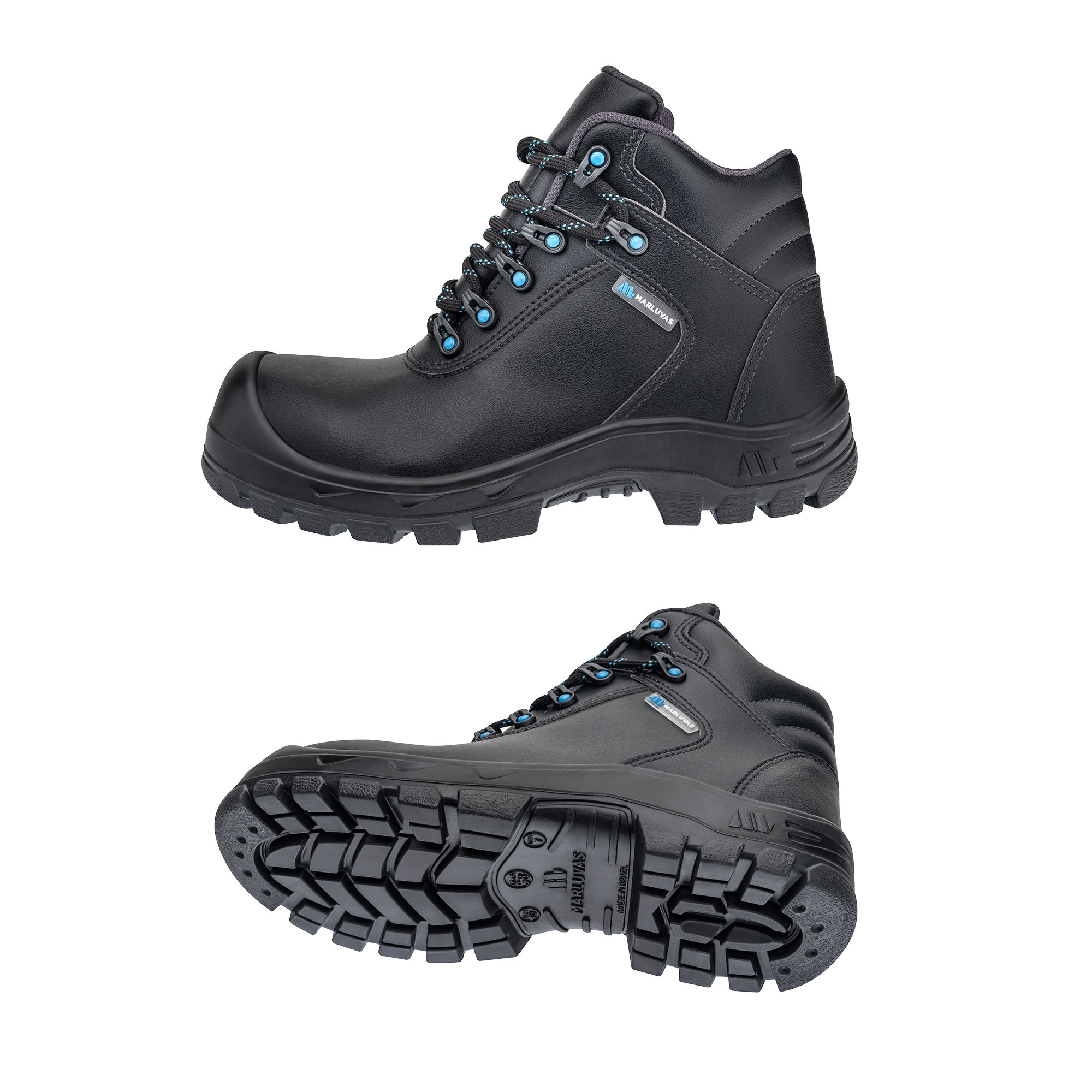 สีดำและสีฟ้า