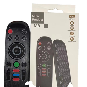 M6フライミニワイヤレスキーボードマウス2.4G充電式RFリモコンラップトップスマートAndroid TVボックスPC-ABS素材 - Product Image 1