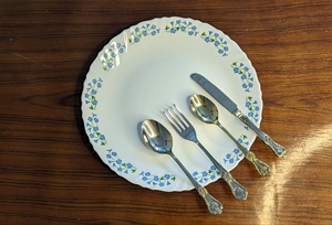 简单优雅的银色成品餐具家用餐厅餐具从印度批发 - Product Image 6
