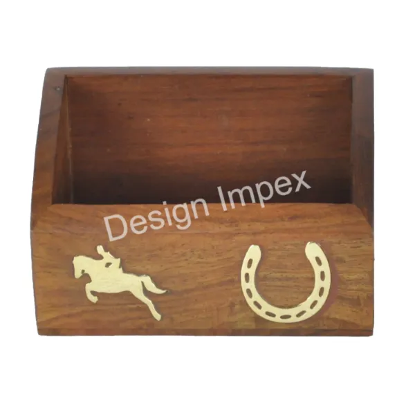 यूरोपीय लक्जरी लकड़ी के बॉक्स ओम गंध अनुकूलित टेबल सजावटी घोड़े जूते डिजाइन 100% लकड़ी के बॉक्स
