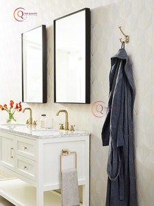 Colgador y ganchos de pared del dormitorio, ganchos para ropa de patrón único, ganchos y colgadores dobles de Color dorado para la organización de pared más vendida