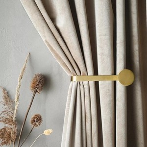 Ưa Thích Nhà Trang Trí Vàng Bướm Hình Dạng Rèm Móc Chủ Rèm Theo Dõi Hướng Dẫn Đường Sắt Con Lăn Móc - Product Image 3