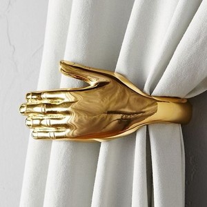 Ưa Thích Nhà Trang Trí Vàng Bướm Hình Dạng Rèm Móc Chủ Rèm Theo Dõi Hướng Dẫn Đường Sắt Con Lăn Móc - Product Image 4