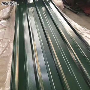 加纳不同类型的铝锌涂层预涂漆镀锌0.7毫米厚波纹屋顶板