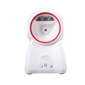 Escáner de código de barras 2D, lector de matriz de datos de detección automática de escritorio redondo, lector de código de barras Usb de supermercado, código QR 1D 2D - Product Image 6