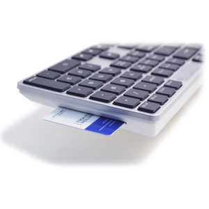 Lector de tarjetas de teclado inteligente con cable USB de perfil bajo más vendido Operación de tijera de plástico Compatible con Mac Nuevo inglés ruso - Product Image 2